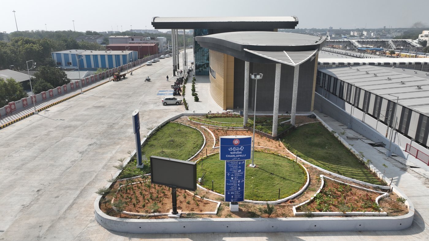 Charlapalli Terminal — Aerial View